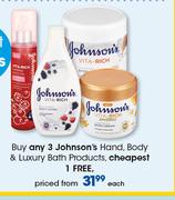 Johnson's Hand, Body & Luxury Bath Products-Each