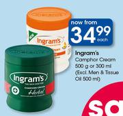 Ingram's Camphor Cream 500g Or 300ml(Excl. Men & Tissue Oil 500ml)-Each
