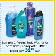Radox Body Washes Or Foams Baths-Each