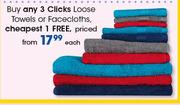 Clicks Loose Towels Or Faceclothes-Each