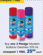 Pledge Modern Surface Cleaners-275ml Each