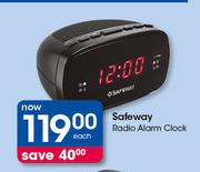 Safeway Radio Alarm Clock-Each