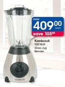 Kambrook 500 Watt Glass Jug Blender-Each