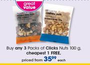 Clicks Nuts-100g Each