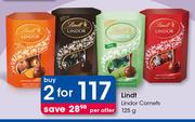 Lindt Lindor Cornets-Any 2x125g 