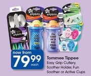 Tommee Tippee Easy Grip Cutlery, Soother Holder, Fun Soother Or Active Cups-Each
