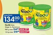 Nestle Nido Stage 3+ Pre School-900g Each
