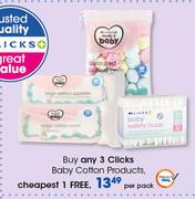 Clicks Baby Cotton Products-Per Pack