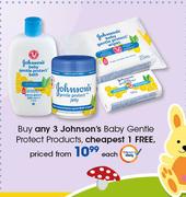 Johnson's Baby Gentle Protect Products-Each