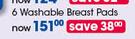 Avent 6 Washable Breast Pads
