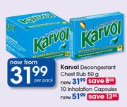 Karvol 10 Inhalation Capsules-Per Pack