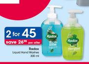 Radox Liquid Hand Wahes-2x300ml Per Offer
