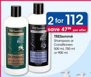 TRESemme Shampoos Or Conditioners-2x500ml, 750ml Or 900ml Per Offer