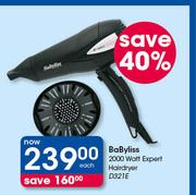 Babyliss 2000 Watt Expert Hairdryer D321E-Each