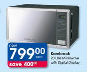 Kambrook 20Ltr Microwave With Digital Display-Each
