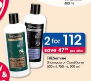 TRESemme Shampoo Or Conditioner 500ml, 750ml & 900ml-For Any 2