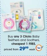 Clicks Baby Teethers And Soothers-Each