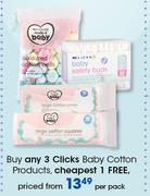 Clicks Baby Cotton Products-Per Pack