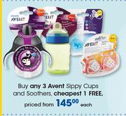 Avent Sippy Cups And Soothers-Each