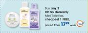 Oh So Heavenly Mini Toiletries-Each