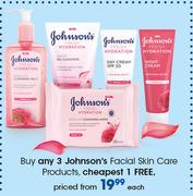 Johnson's Facial Skin Care Products-Each