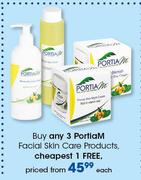 Portiam Facial Skin Care Products-Each