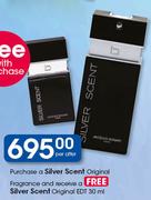Silver Scent Original Fragrance+Free Silver Scent Original EDT 30ml