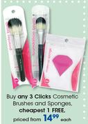 Clicks Cosmetic Brushes And Sponges-Each