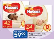 Huggies Gold New Baby Disposable Nappies Jumbo Pack Size 0 And 1-Per Pack