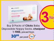 Clicks Baby Disposable Nappy Sacks-Per Pack