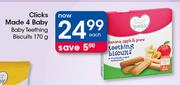 Clicks Made 4 Baby Teething Biscuits-170g Each
