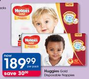 Huggies Gold Disposable Nappies-Per Pack