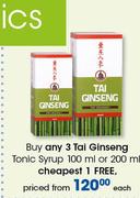 Tai Tonic Syrup 100ml Or 200ml