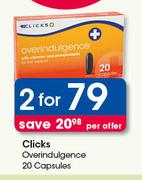 Clicks Overindulgence 20 Capsules-For 2