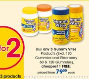 Gummy Vites Products(Excl.120 Gummies & Elderberry 60 & 120 Gummies)-Each