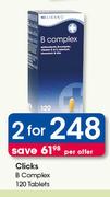 Clicks B Complex 120 Tablets-For 2