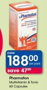Pharmaton Multivitamin & Tonic 60 Capsules-Per Pack