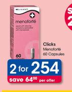 Clicks Meno Forte 60 Capsules-For 2