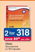 Clicks Glucosamine 2 x 90 Capsules