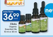 Clicks Organic Essential Oils-10ml Or 30ml Each