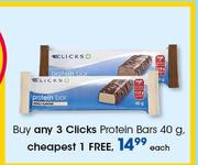 Clicks Protein Bars-40g Each
