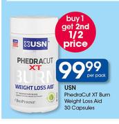 USN Phedra Cut XT Burn Weigth Loss Aid 30 Capsules-Per Pack