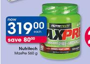 Nutritech Max Pre-560g Each