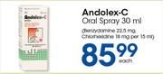 Andolex-C Oral Spray-30ml Each