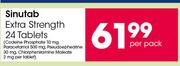 Sinutab Extra Strength 24 Tablets-Per Pack