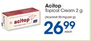 Acitop Topical Cream-2g Each