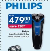 Philips AquaTouch Wet & Dry Men's Shaver-Each