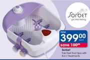 Sorbet Fab Feet Foot Spa With 8 In 1 Treatments