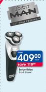Sorbet Man 3 In 1 Shaver-Each