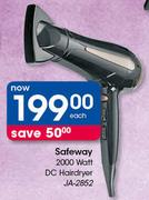 Safeway 2000 Watt DC Hairdryer JA2852